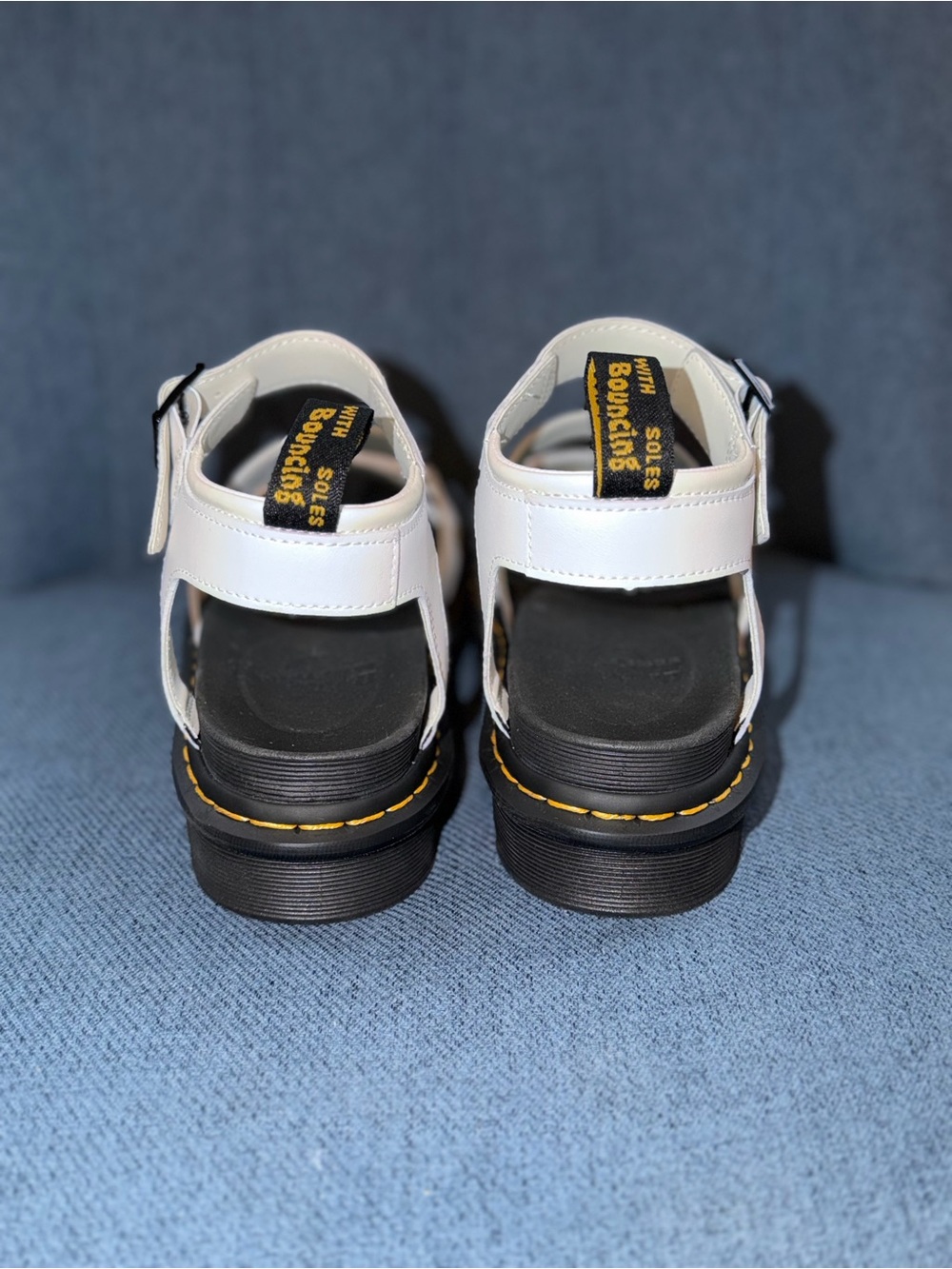 Dr. Martens Blaire white platform sandals size 10 - Picture 6 of 7